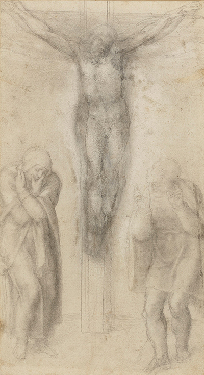 Christ on the Cross between the Virgin and St John Michelangelo